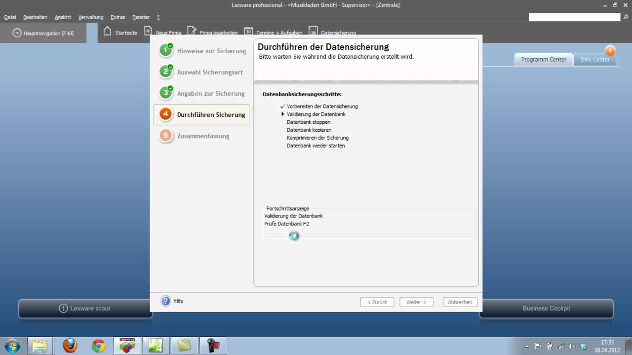 Datensicherung In Lexware Lohn & Gehalt 2012 - YouTube