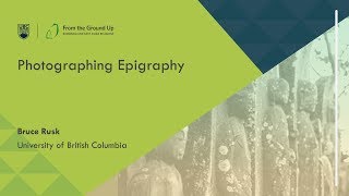 Photographing Epigraphy