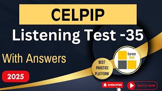 Celpip Listening Mock Test - 35 | Celpip Listening Test Practice With Answers - 2025