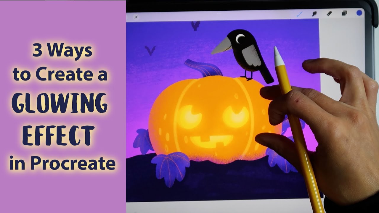 Three Ways To Create A Glowing Effect In Procreate Youtube