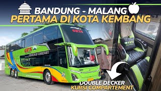 THE FIRST LUXURY DOUBLE-DECKER BUS IN BANDUNG 😍 HOW MUCH IS THE FARE? GHTS BANDUNG - MALANG