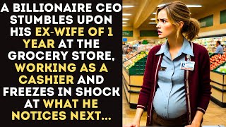 A Billionaire CEO Sees His Ex-Wife of 1 Year Working at the Grocery Store, and Freezes in Shock At..