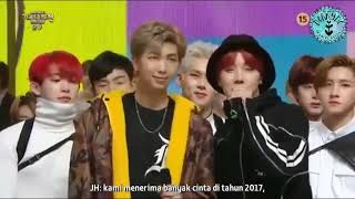 [INDO SUB] 171231 BTS RM \u0026 JHope - New Year Message at 2017 MBC Music Festival