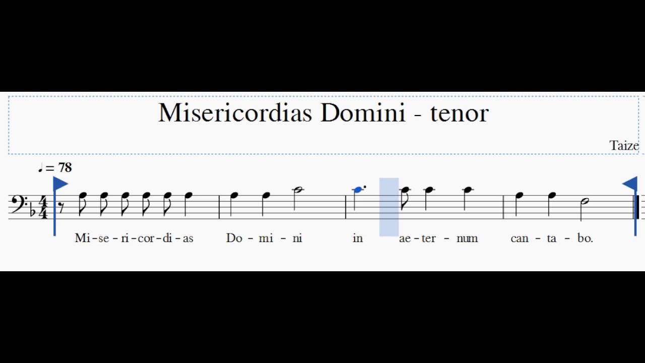 Misericordias Domini Tenor - YouTube