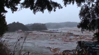 東日本大震災　南三陸町伊里前湾大津波