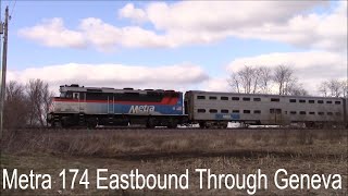 Metra 174 - Eastbound Commuter  - Geneva, IL