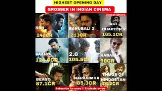 opening day highest grossers in indian cinema