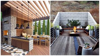 Useful ideas for the backyard and garden: terraces, outdoor kitchens, retaining walls and paths!