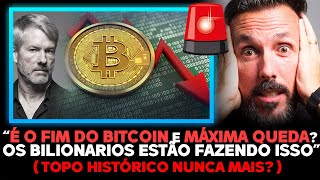 MÁXIMA QUEDA DO BITCOIN? COMO OS BILIONÁRIOS ESTÃO SE MOVIMENTANDO?