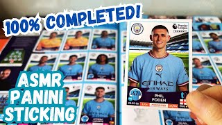 Sticking Premier League 2023 stickers to relax| Completed! | Panini | no talk | ASMR
