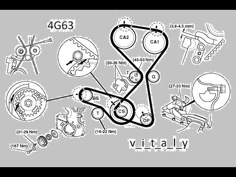 Схема установки ремня митсубиси аутлендер 2.4 