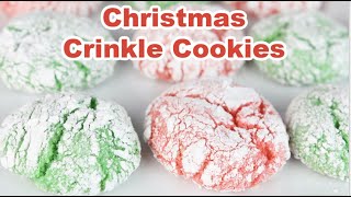 How to Make Christmas Crinkle Cookies