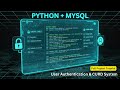 Build a User Login & CRUD System with Python and MySQL | Full Project Tutorial