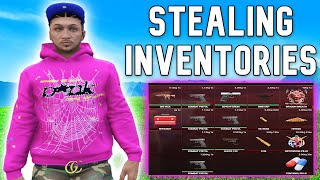 Stealing Inventories from GANG SERVERS... GTA RP Trolling