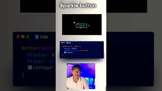 sparkle button using css #webdevelopment #html #css #htmlcss #webdesign #tutorials #shortvideo