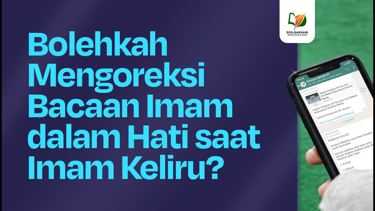 Bolehkah Mengoreksi Bacaan Imam Dalam Hati Saat Imam Keliru? - YouTube