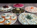 LESS COST EASY 6 DIFFERENT MEZE RECIPES / Yoghurt / Appetizer recipes / Salad recipes