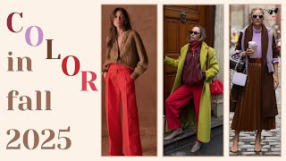 How to Wear Color in Fall 2025: Key Trends & Color Combos