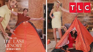 Who Can Pitch A Tent The Fastest ?! | 90 Day Fiancé: The Last Resort Between the Sheets | TLC