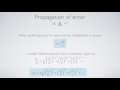 propogation of error - basic functions