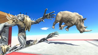 Run, Jump and Don't Fall into the Scourge Hole - Animal Revolt Battle Simulator