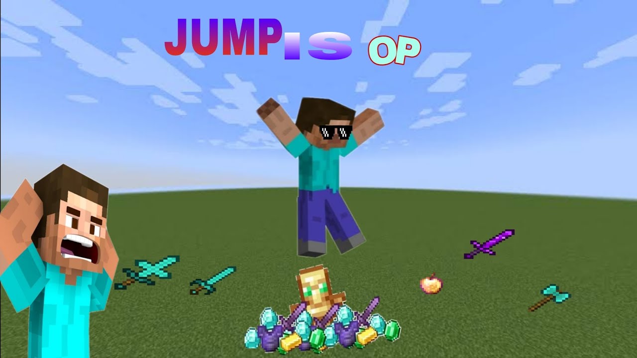 Minecraft But Jump Is Op Loots Minecraft Gamepaly Viral Youtube