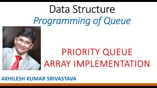 11.3 Priority Queue - Array implementation : Programming of Queue