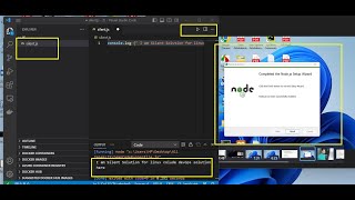 How to run JavaScript code in VScode via code runner extension|| install Node Js Windows 11