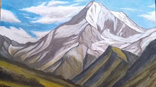 #howto paint beautiful mountains, realistic mountain painting tutorial #painting #art episode6