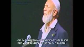 Achmed Deedat lezing Mohammed(vzmh) in de Bijbel NL sub deel 01