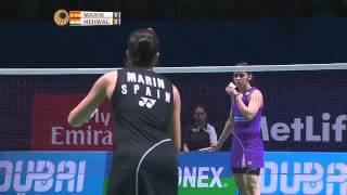 Saina NEHWAL vs Carolina MARIN  World Superseries 2015 Finals-Day 2 WS