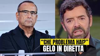 Carlo Conti gela Matano in diretta: “Che problemi ha?”