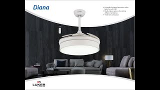 LUKER DIANA DECORATIVE FAN