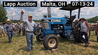 Results - Tractors - Ford 7710, 7000, 5000, 4100 - David Brown 880 - Lapp Farm Auction Malta, OH