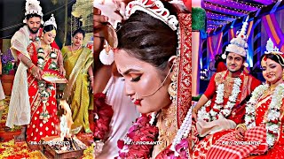 Bengali Biye Romantic  WhatsApp Status || Ajke Palam Du Haat Vore Ja Chilo Assamese Love Marriage