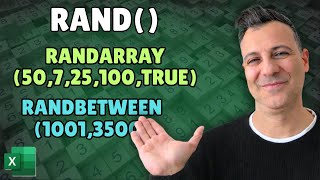 Master Random Numbers in Excel | RAND vs RANDBETWEEN vs RANDARRAY