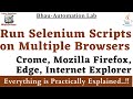 Cross browser testing using selenium | Run Selenium script on multiple browser | internet explorer