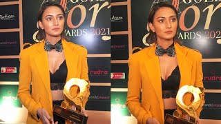 Erica Fernandes Sizzling OPEN Look At Golden Glory Awards 2021