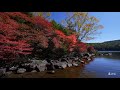 【relax world 4k autumn ponds】north yatsugatake relaxing piano music meditation calm