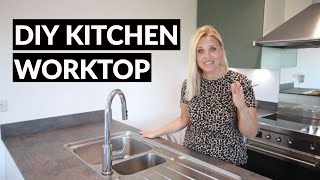 Fitting our compact laminate worktop