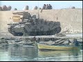 Israeli Tank on the Riverbanks of Lebanon, 1980s - Archive Film 1065729