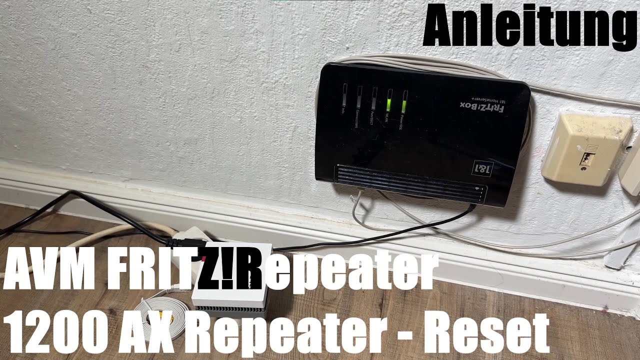 AVM FRITZ!Repeater 1200 AX Repeater Reset - Repeater Auf ...