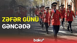 Gəncədə zəfər təntənəsi: hərbi yürüş keçirildi