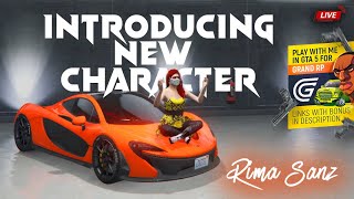 New Character Rima Sanz | Grand RolePlay Live | GTA V | GTA 5 | Telugu | Hindi | Tamil | Sanz Gaming