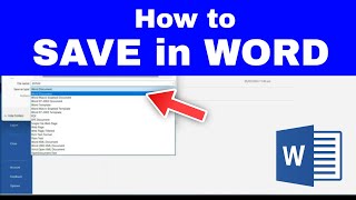 How to SAVE Microsoft WORD Documents (Simple Methods)