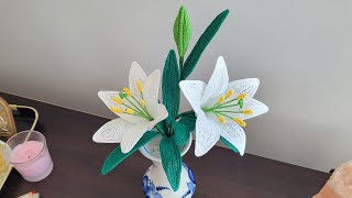 Crochet Lily flowers                 Video #3