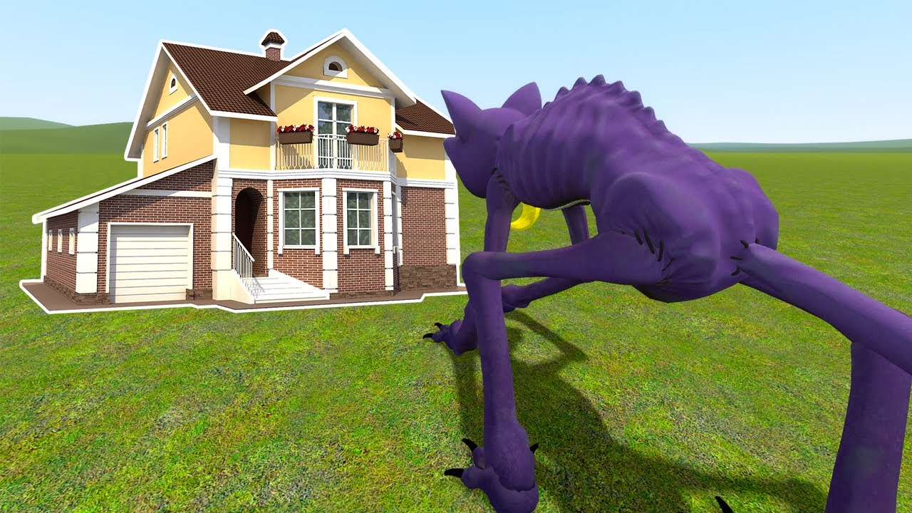 Catnap Vs Houses Poppy Playtime Chapter 3 In Garry S Mod Youtube