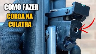 COMO FAZER COROA NA CULATRA DO CANO ! GAMO BIG CAT 4.5