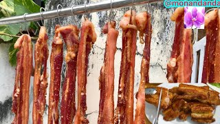 CÁCH LÀM THỊT BA CHỈ PHƠI 1 NẮNG CHỈ THƠM NGON, VÀNG GIÒN TẠI NHÀ