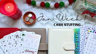 FIRST CASH STUFF OF 2025! JAN WEEK 1 | SINKING FUNDS \u0026 SAVINGS CHALLENGES